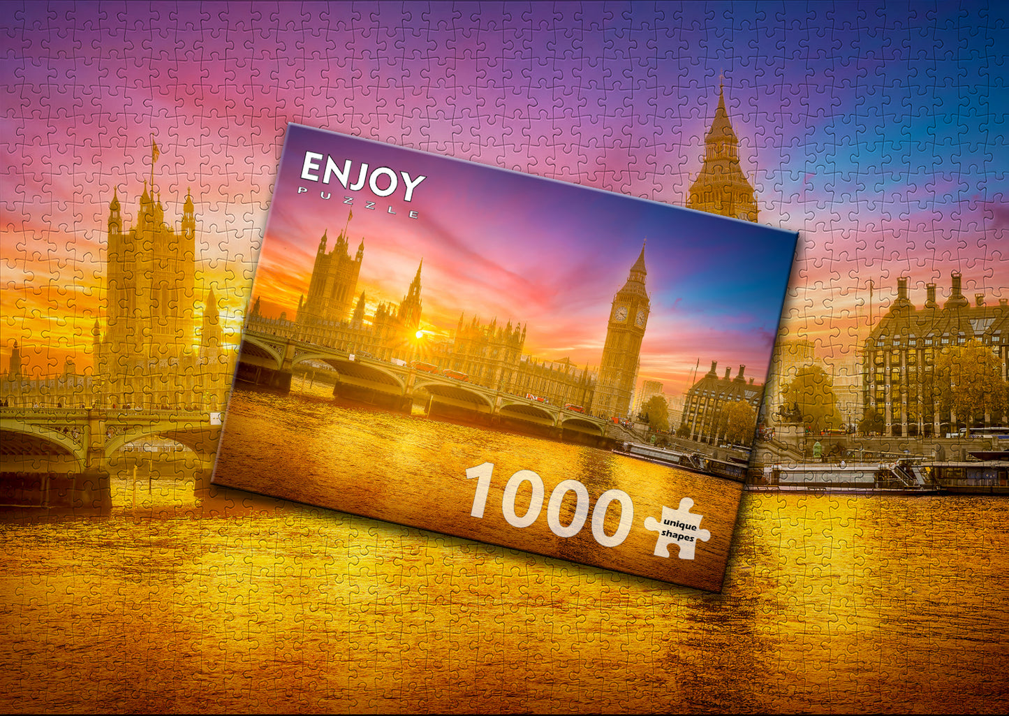 1000 Pieces Jigsaw Puzzle - London on Fire (2101)