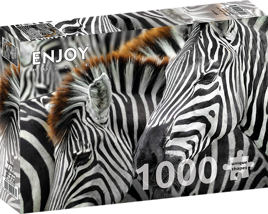 1000 Pieces Jigsaw Puzzle - Zebras (2103)