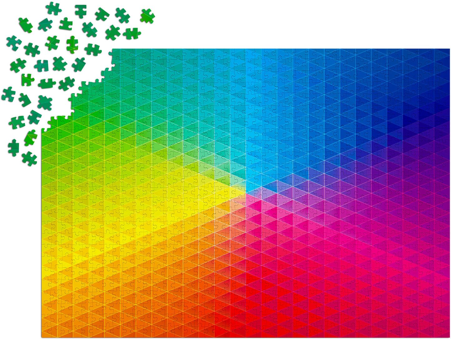 1000 Pieces Jigsaw Puzzle - Kaleidoscopic Rainbow (2108)