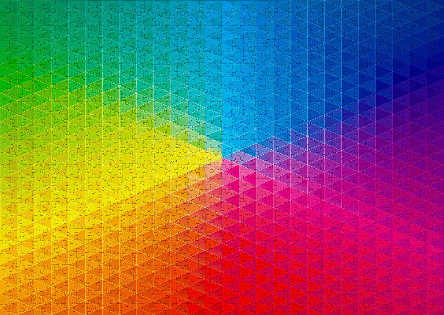 1000 Pieces Jigsaw Puzzle - Kaleidoscopic Rainbow (2108)