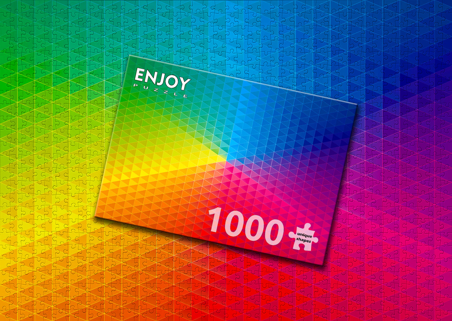 1000 Pieces Jigsaw Puzzle - Kaleidoscopic Rainbow (2108)