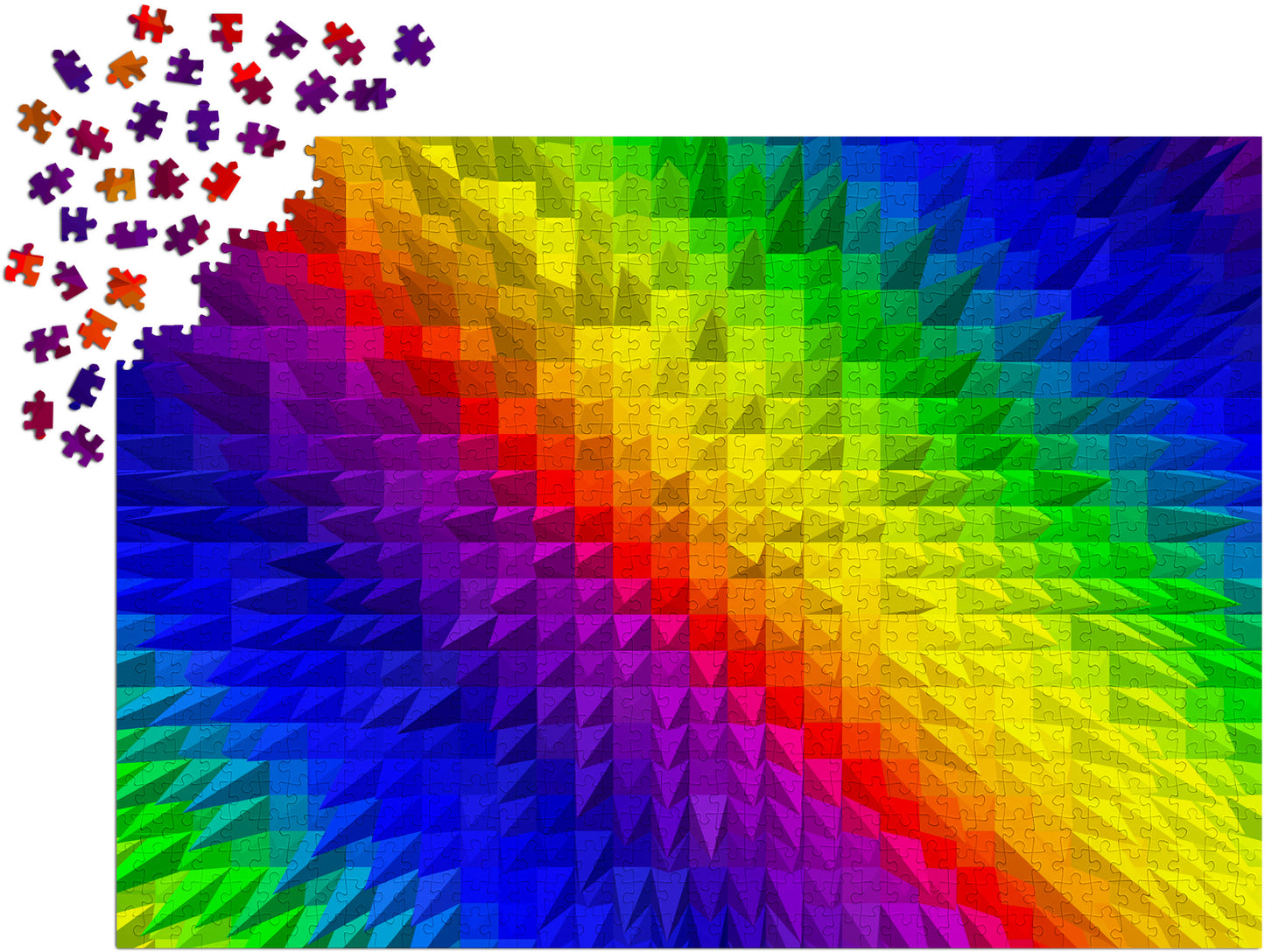 1000 Pieces Jigsaw Puzzle - Thorny Gradient (2110)