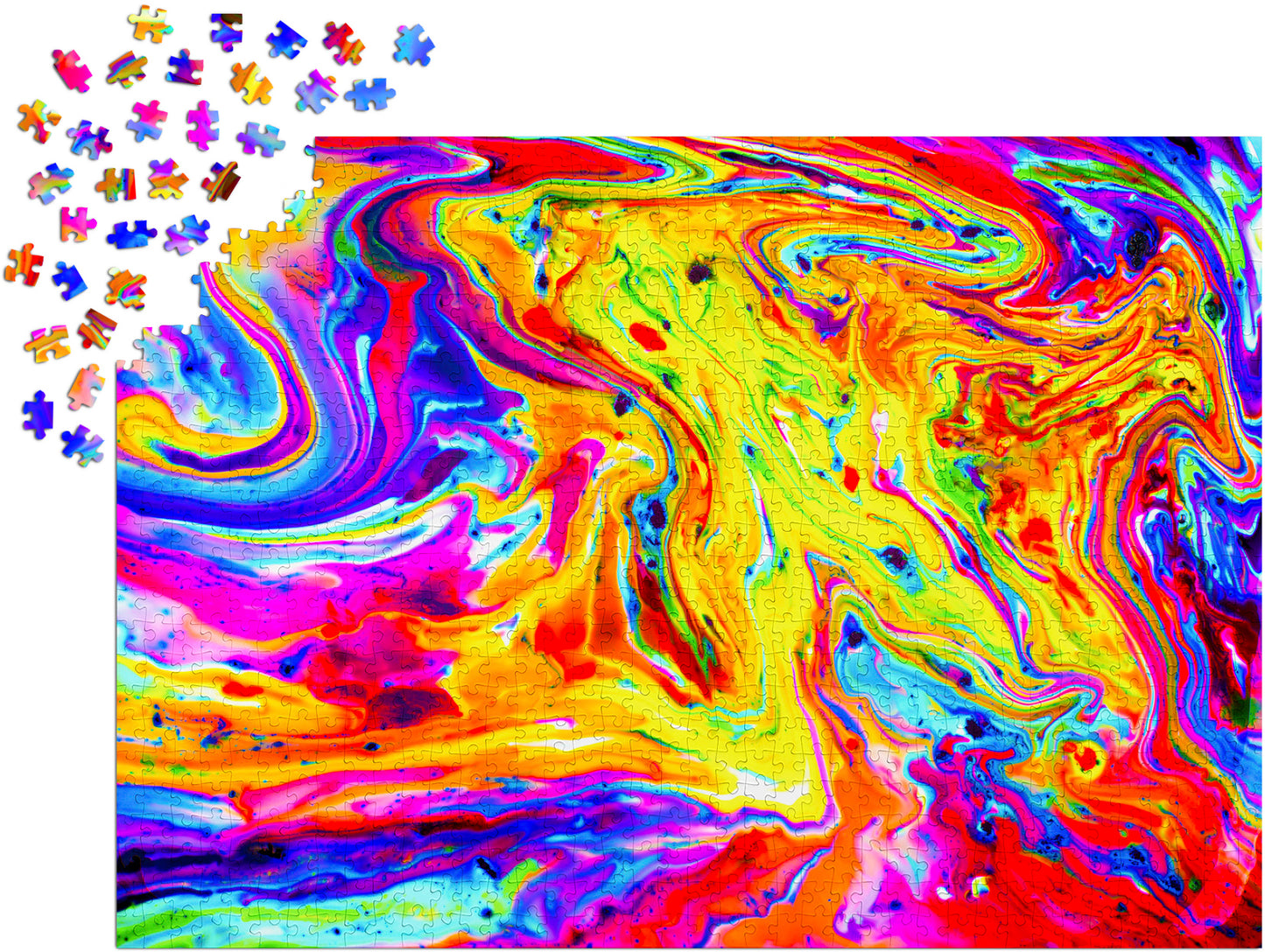 1000 Pieces Jigsaw Puzzle - Rainbow Marble (2112)