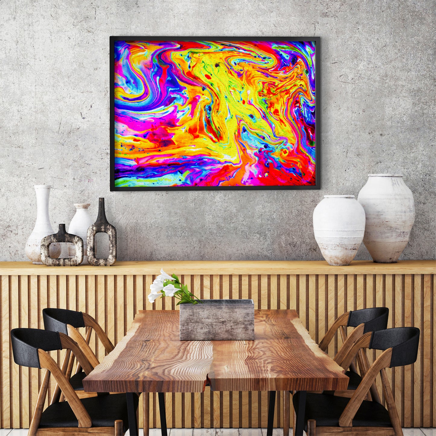 1000 Pieces Jigsaw Puzzle - Rainbow Marble (2112)
