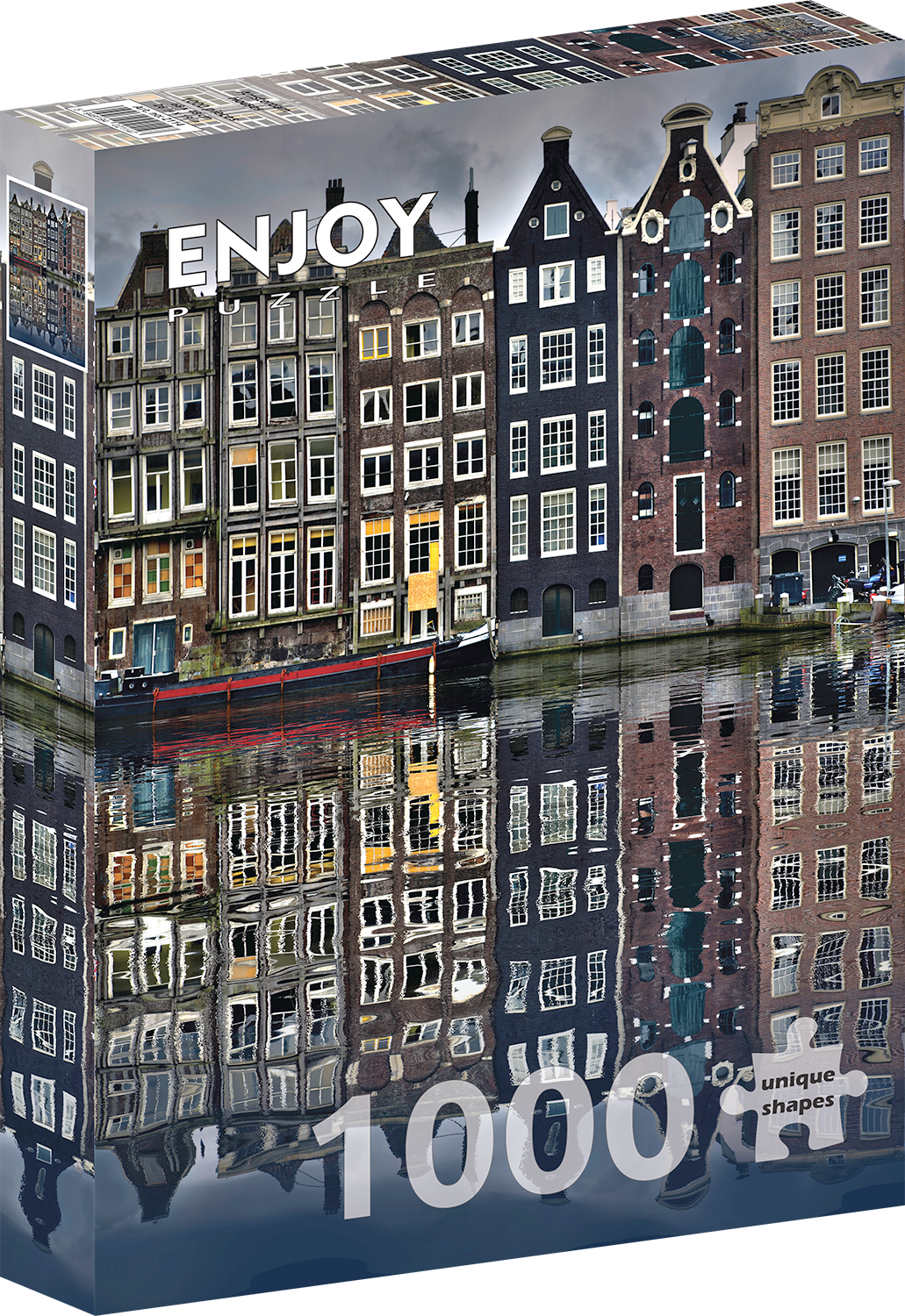 1000 Pieces Jigsaw Puzzle - Amsterdam Houses (2114)