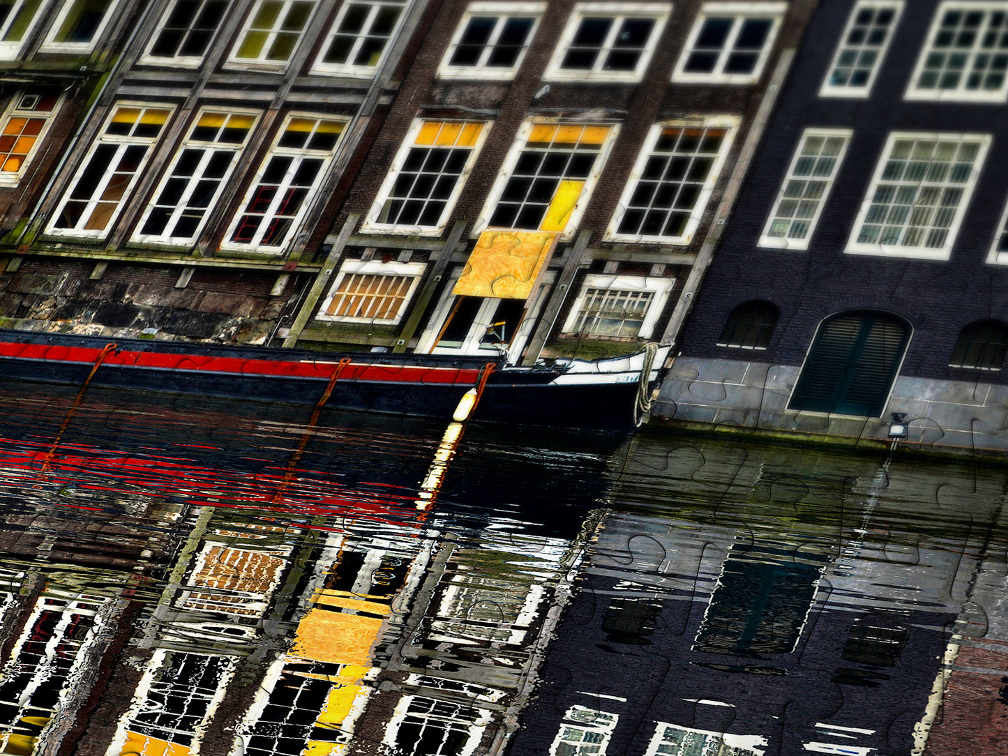 1000 Pieces Jigsaw Puzzle - Amsterdam Houses (2114)