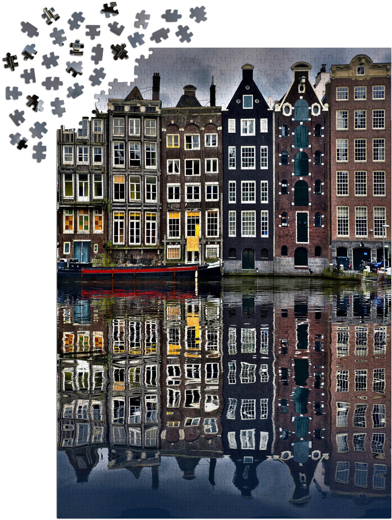 1000 Pieces Jigsaw Puzzle - Amsterdam Houses (2114)