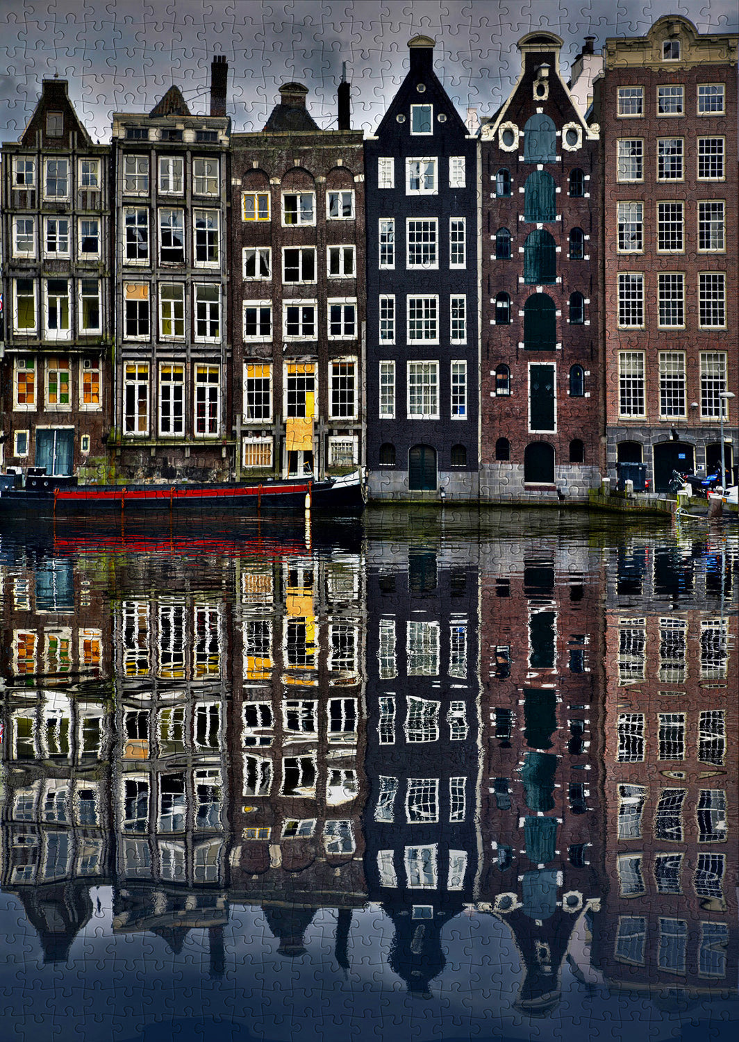 1000 Pieces Jigsaw Puzzle - Amsterdam Houses (2114)