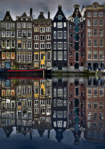 1000 Pieces Jigsaw Puzzle - Amsterdam Houses (2114)