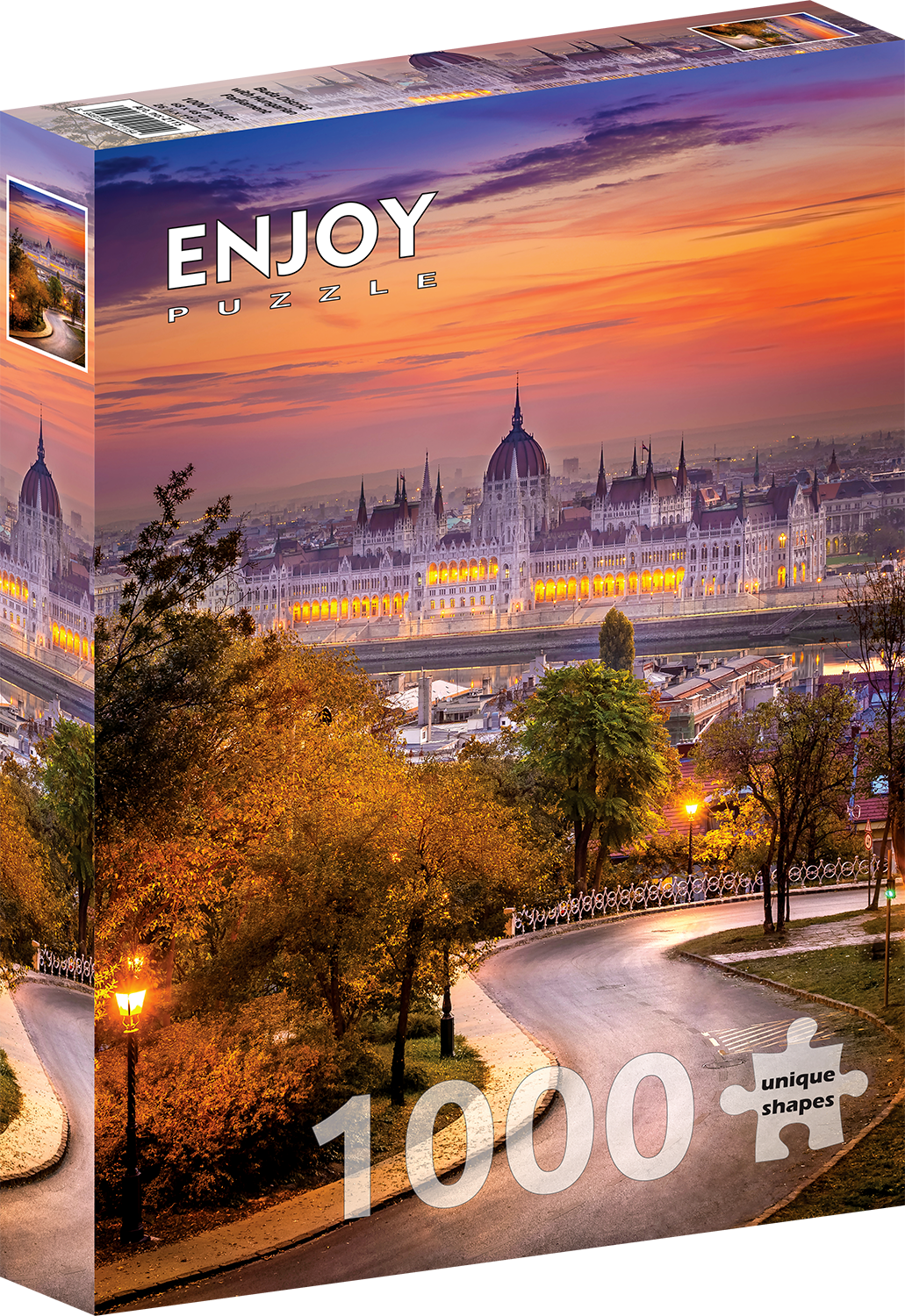 1000 Pieces Jigsaw Puzzle - Buda District with Hungarian Parliament (2115)