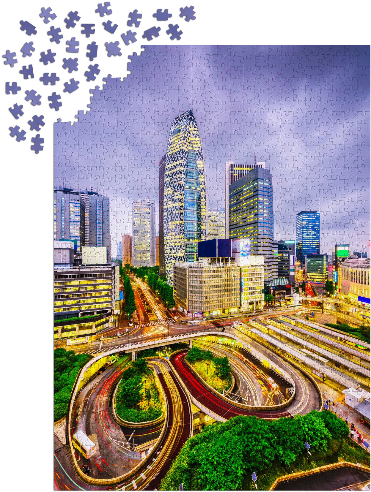 1000 Pieces Jigsaw Puzzle - Nishi-Shinjuku District, Tokyo (2116)