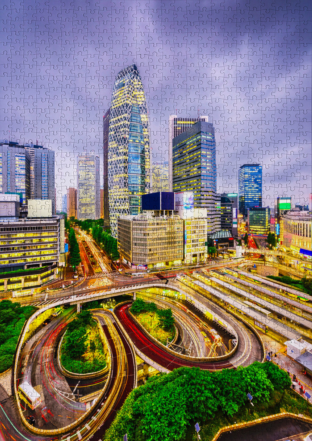 1000 Pieces Jigsaw Puzzle - Nishi-Shinjuku District, Tokyo (2116)