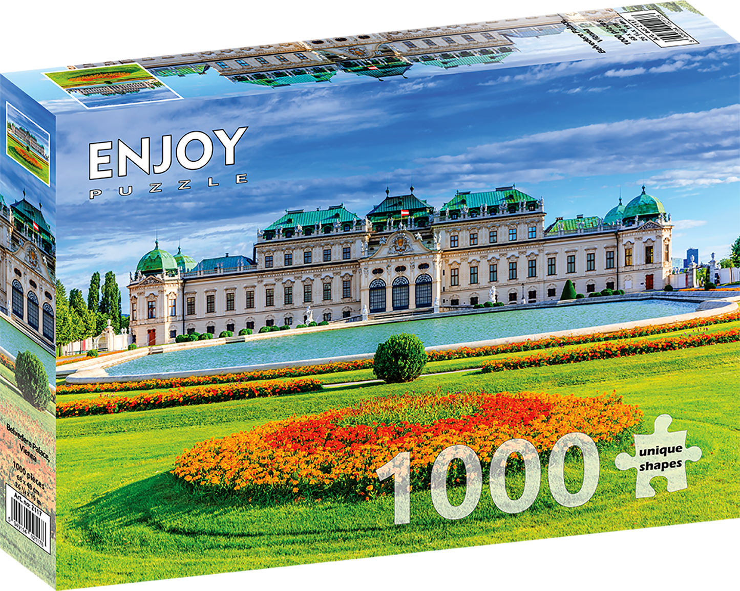 1000 Pieces Jigsaw Puzzle - Belvedere Palace, Vienna (2117)