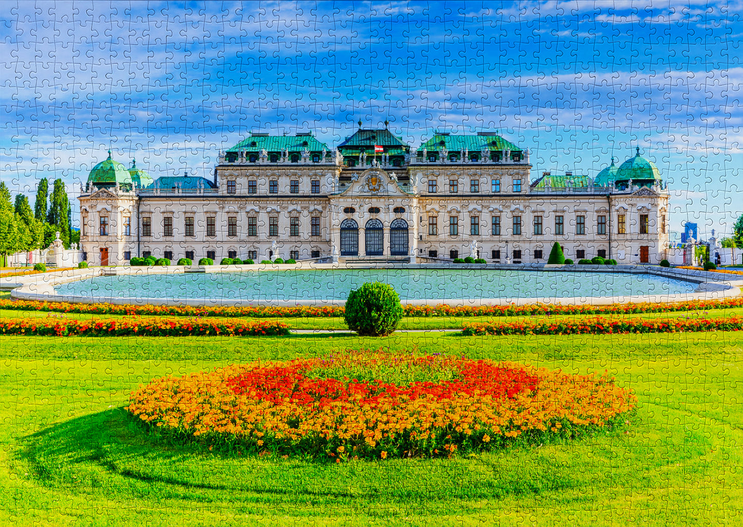 1000 Pieces Jigsaw Puzzle - Belvedere Palace, Vienna (2117)
