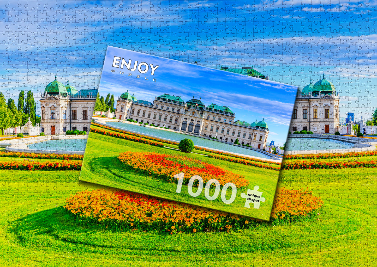 1000 Pieces Jigsaw Puzzle - Belvedere Palace, Vienna (2117)