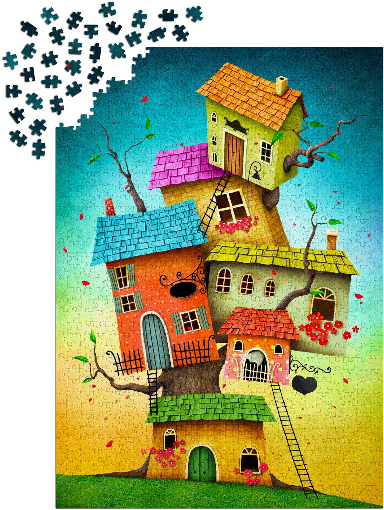 1000 Pieces Jigsaw Puzzle - Fairy Tale Houses (2119)