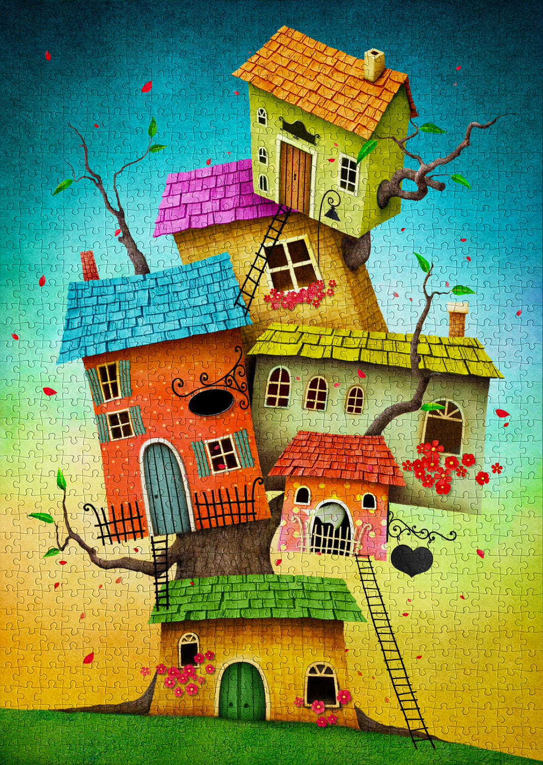 1000 Pieces Jigsaw Puzzle - Fairy Tale Houses (2119)