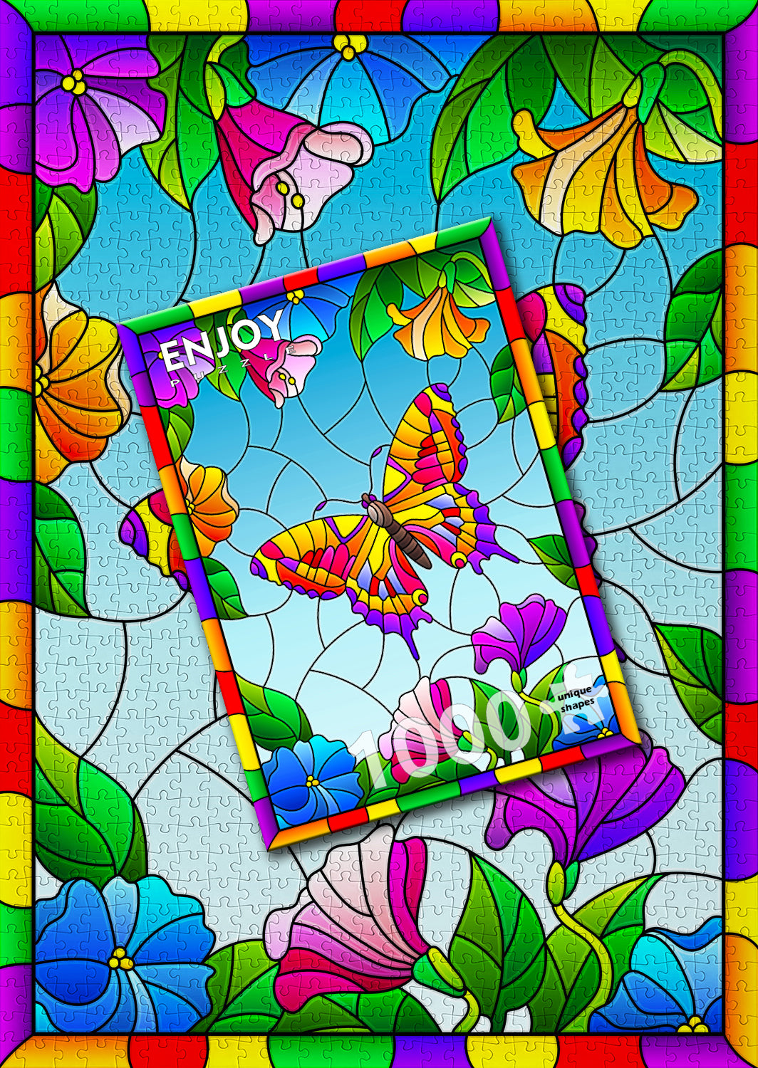 1000 Pieces Jigsaw Puzzle - Crystal Butterfly (2120)