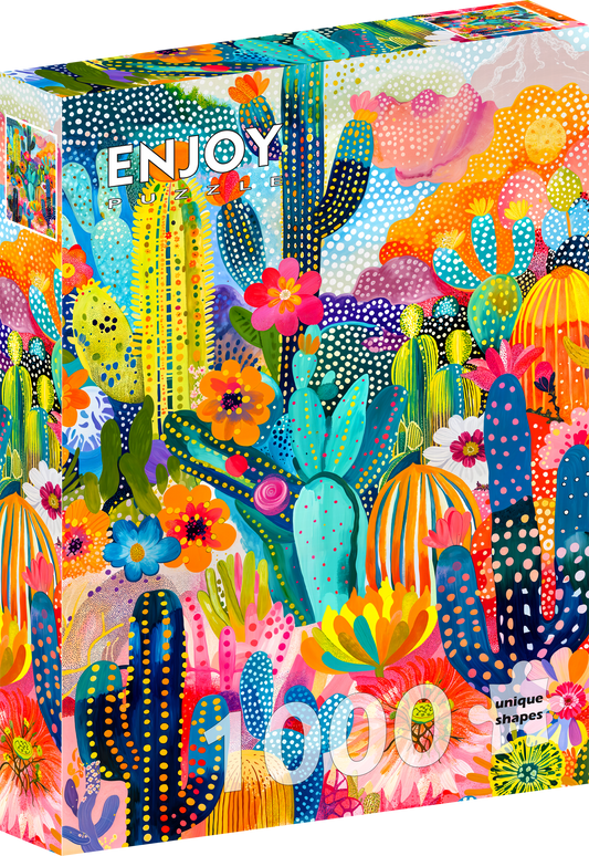 1000 Pieces Jigsaw Puzzle - Cacti Land (2243)