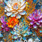 1000 Pieces Jigsaw Puzzle - Pearlescent Waterlilies (2244)