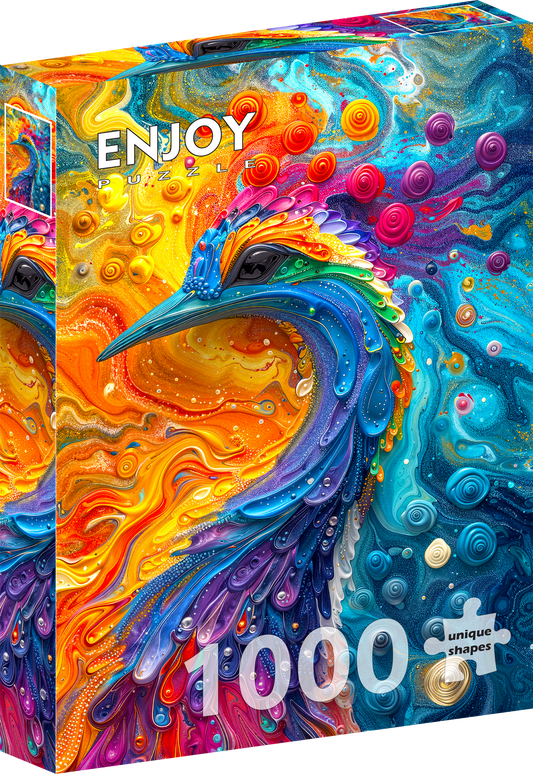 1000 Pieces Jigsaw Puzzle - Marble Feathers (2248)