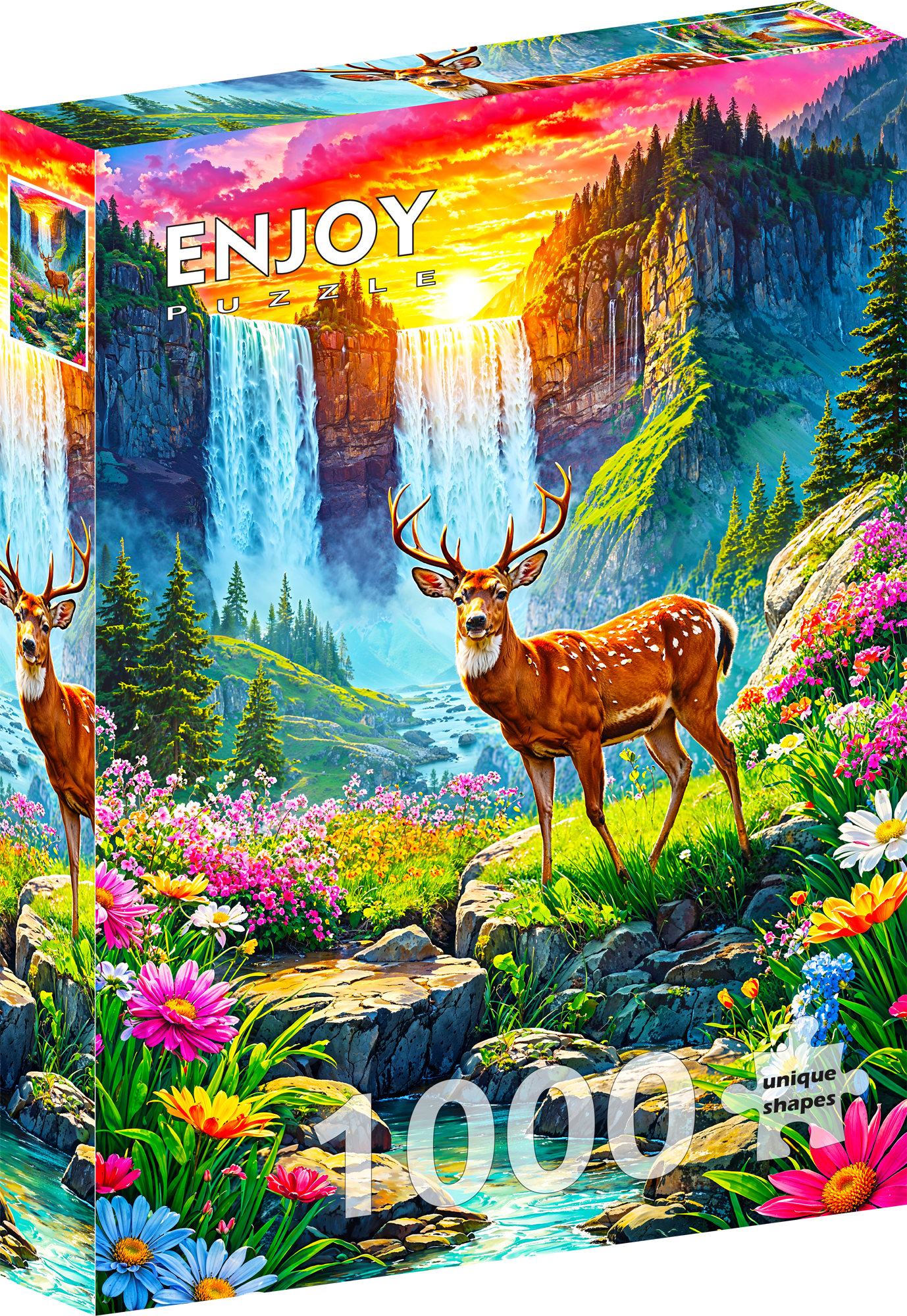 1000 Pieces Jigsaw Puzzle - Deer Paradise (2253)