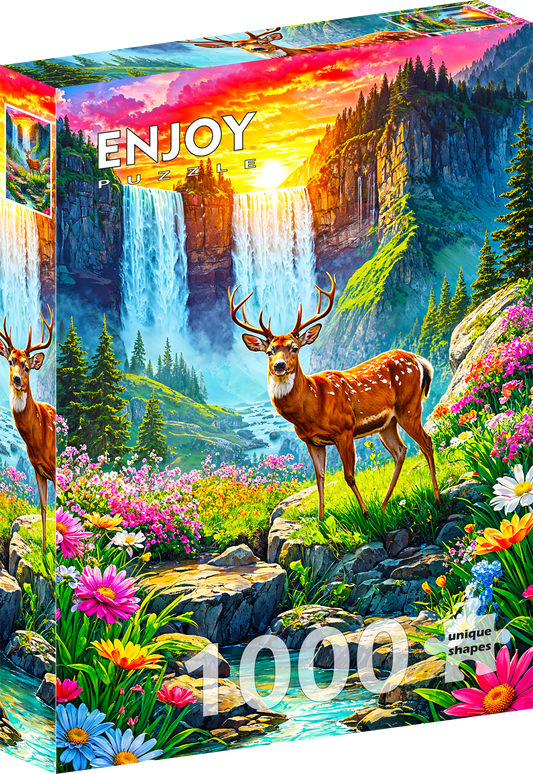 1000 Pieces Jigsaw Puzzle - Deer Paradise (2253)