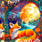 1000 Pieces Jigsaw Puzzle - Moon Fox (2254)
