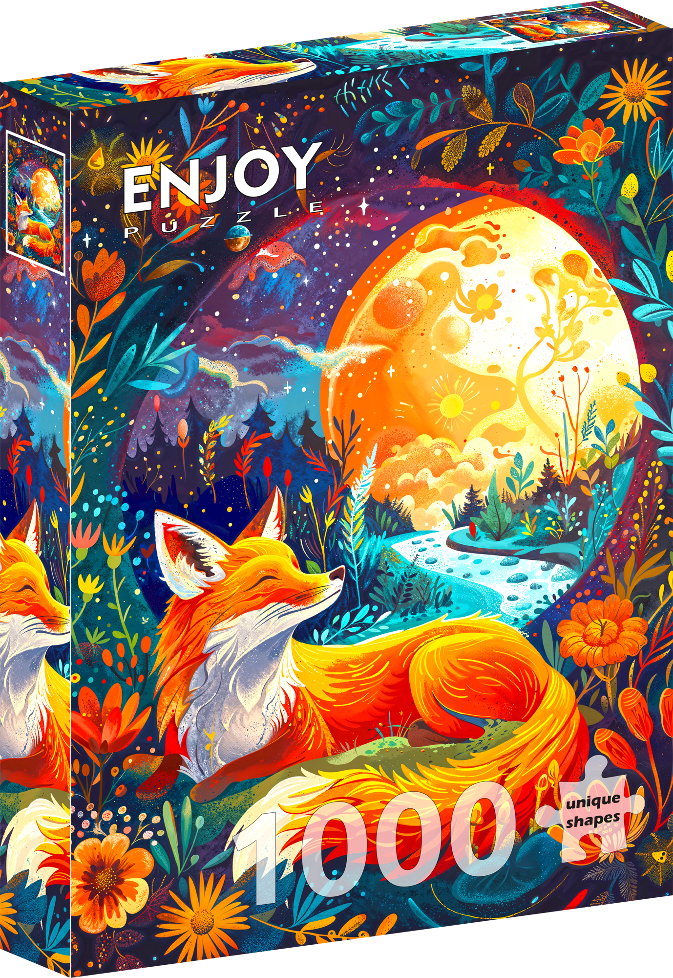 1000 Pieces Jigsaw Puzzle - Moon Fox (2254)