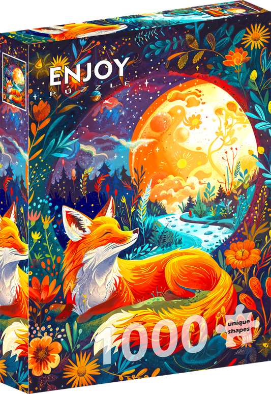 1000 Pieces Jigsaw Puzzle - Moon Fox (2254)
