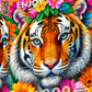1000 Pieces Jigsaw Puzzle - Stripes and Blooms (2267)