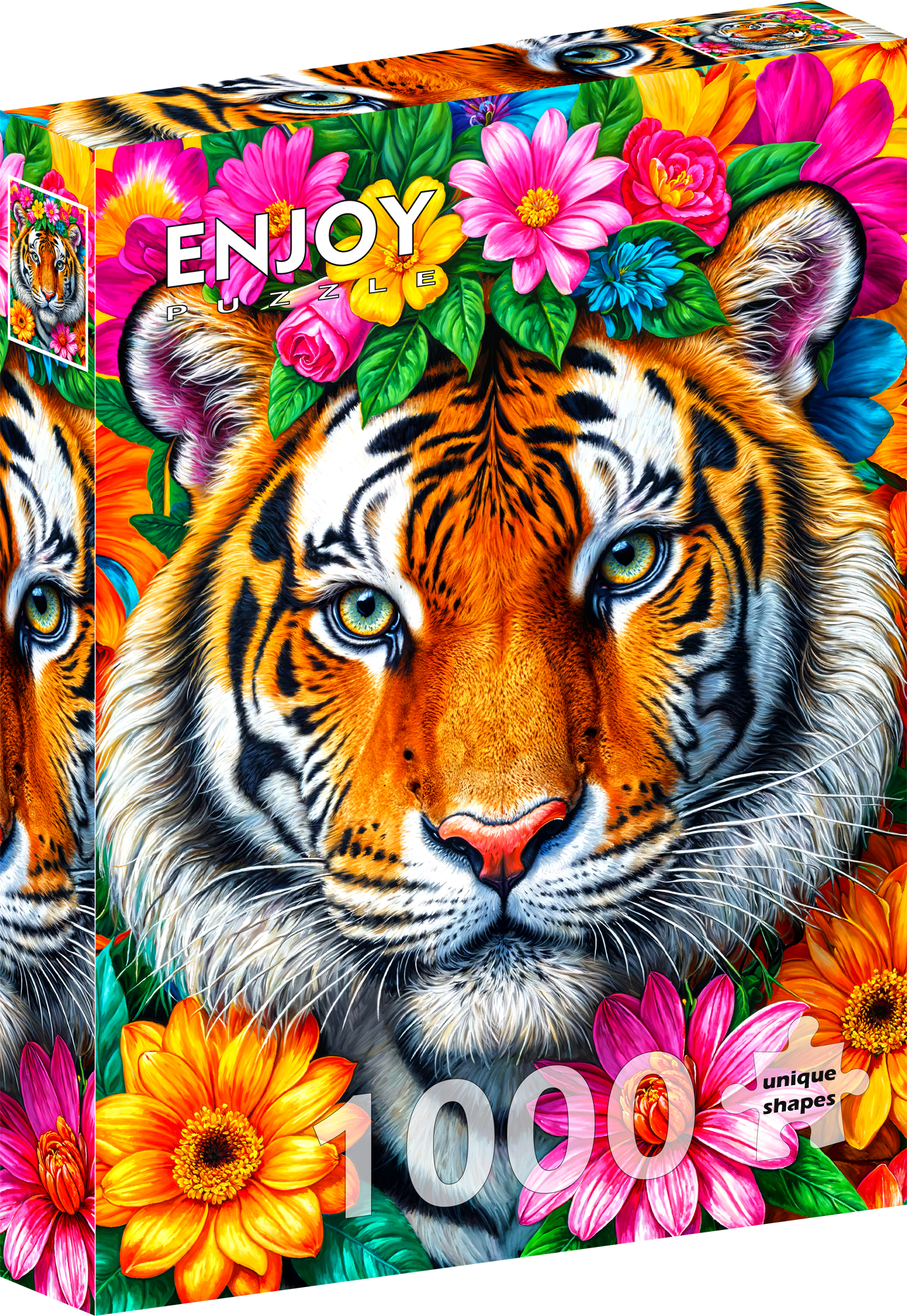 1000 Pieces Jigsaw Puzzle - Stripes and Blooms (2267)
