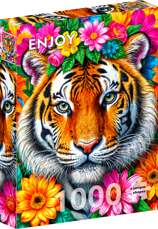 1000 Pieces Jigsaw Puzzle - Stripes and Blooms (2267)