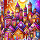 1000 Pieces Jigsaw Puzzle - Violet Town (2268)