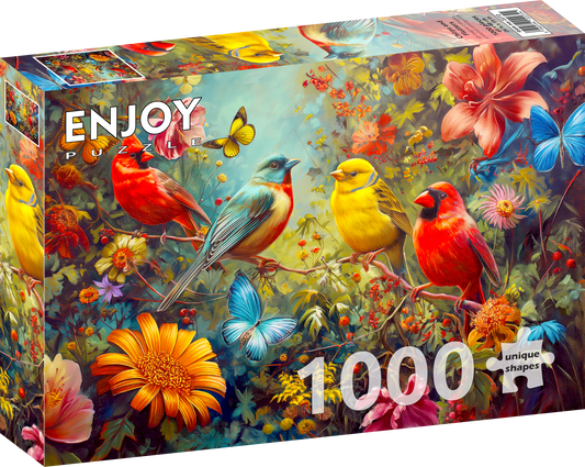 1000 Pieces Jigsaw Puzzle - Chirps and Flutters (2272)