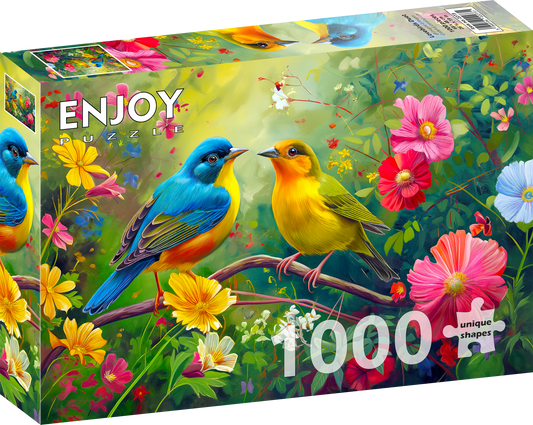 1000 Pieces Jigsaw Puzzle - Lovebirds Duet (2273)