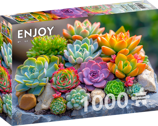 1000 Pieces Jigsaw Puzzle - Succulents (2277)