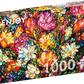 1000 Pieces Jigsaw Puzzle - Abstract Stained Glass Flower Garden (2294)