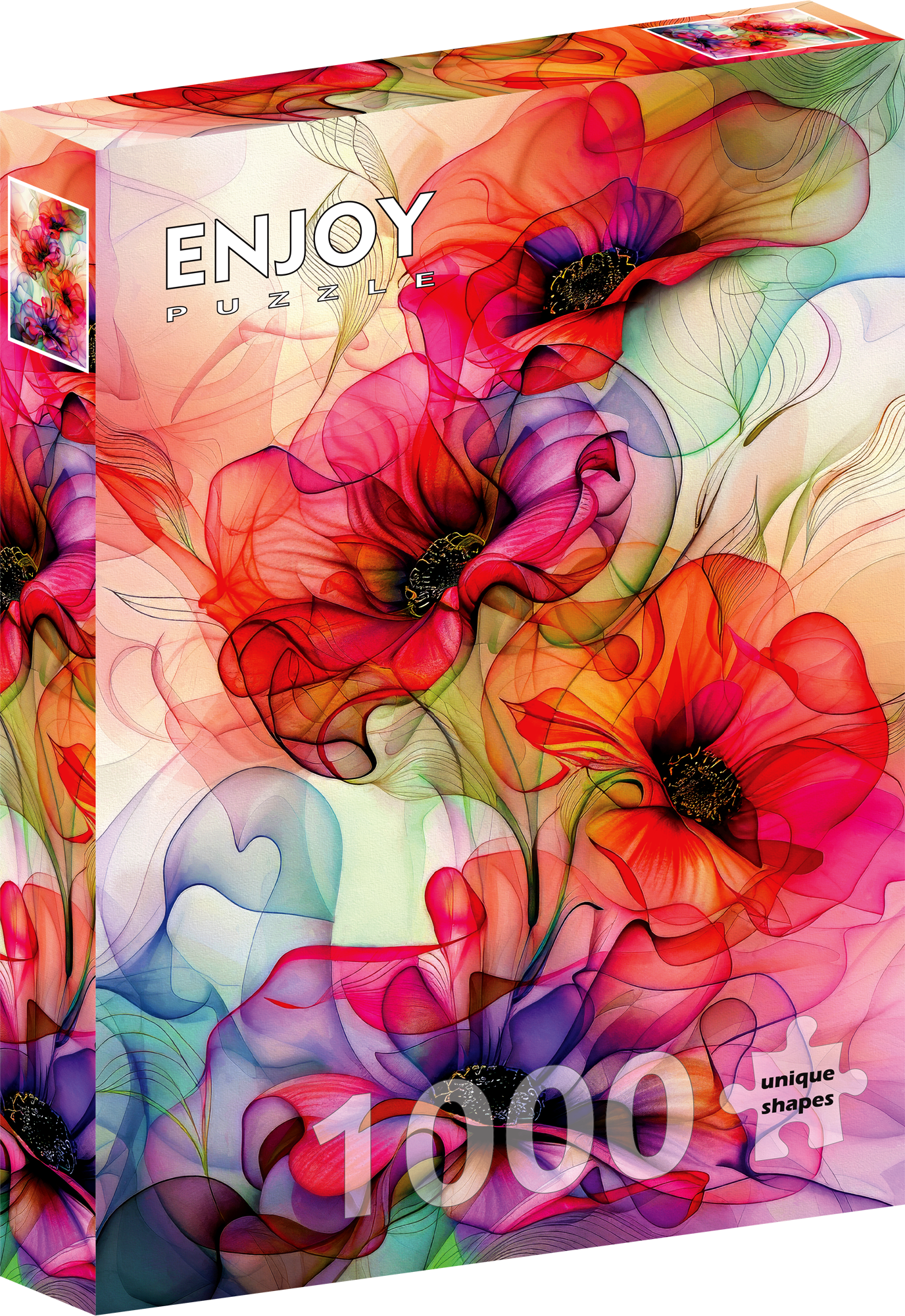1000 Pieces Jigsaw Puzzle - Colorful Flower Flow (2304)