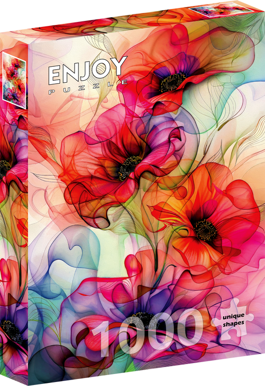 1000 Pieces Jigsaw Puzzle - Colorful Flower Flow (2304)