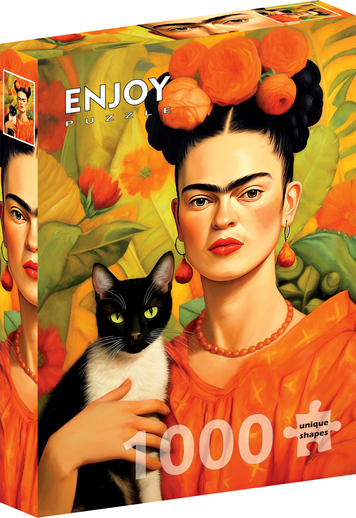 1000 Pieces Jigsaw Puzzle - Frida Kahlo and Her Cat (2313)