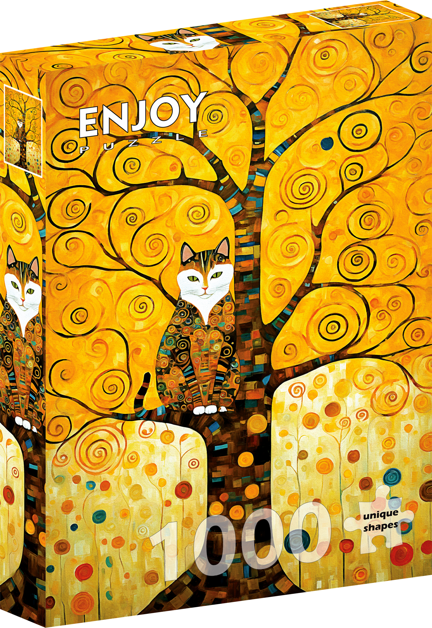1000 Pieces Jigsaw Puzzle - Gustav Klimt's Cat in the Tree of Life (2316)