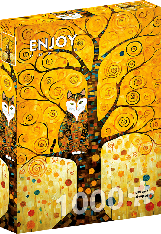 1000 Pieces Jigsaw Puzzle - Gustav Klimt's Cat in the Tree of Life (2316)