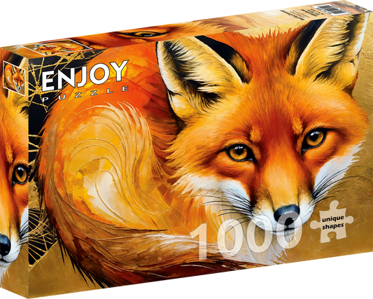 1000 Pieces Jigsaw Puzzle - Red Fox Closeup (2324)
