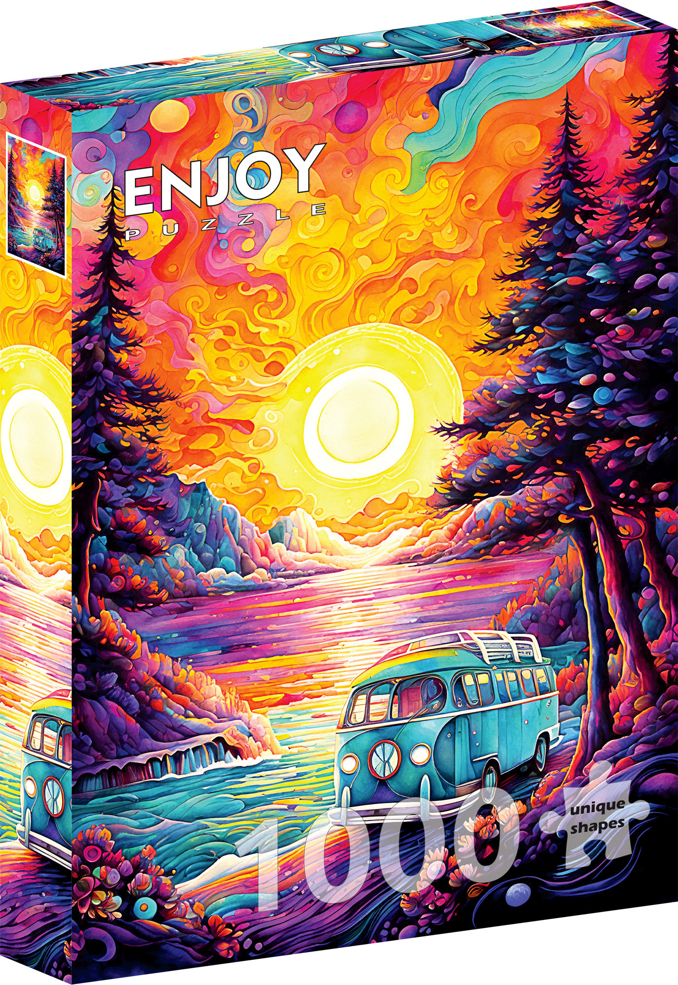 1000 Pieces Jigsaw Puzzle - Van Life at the Beach (2339)