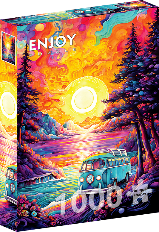 1000 Pieces Jigsaw Puzzle - Van Life at the Beach (2339)