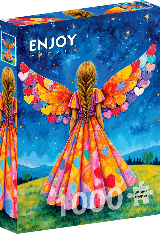 1000 Pieces Jigsaw Puzzle - Heart Wings (2347)