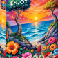 1000 Pieces Jigsaw Puzzle - Blooming Coast (2348)