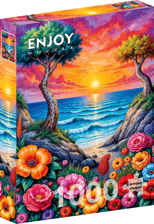 1000 Pieces Jigsaw Puzzle - Blooming Coast (2348)