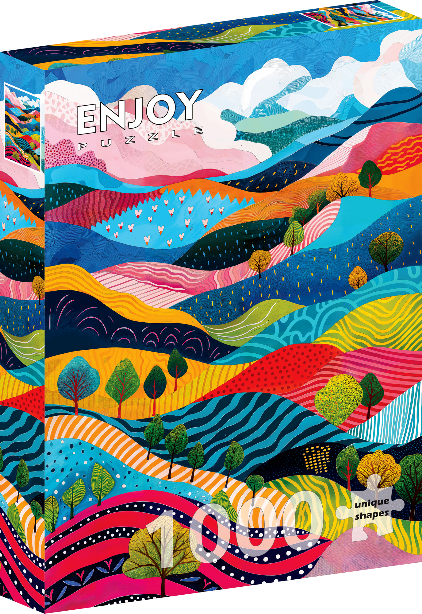 1000 Pieces Jigsaw Puzzle - Winding Hills (2350)